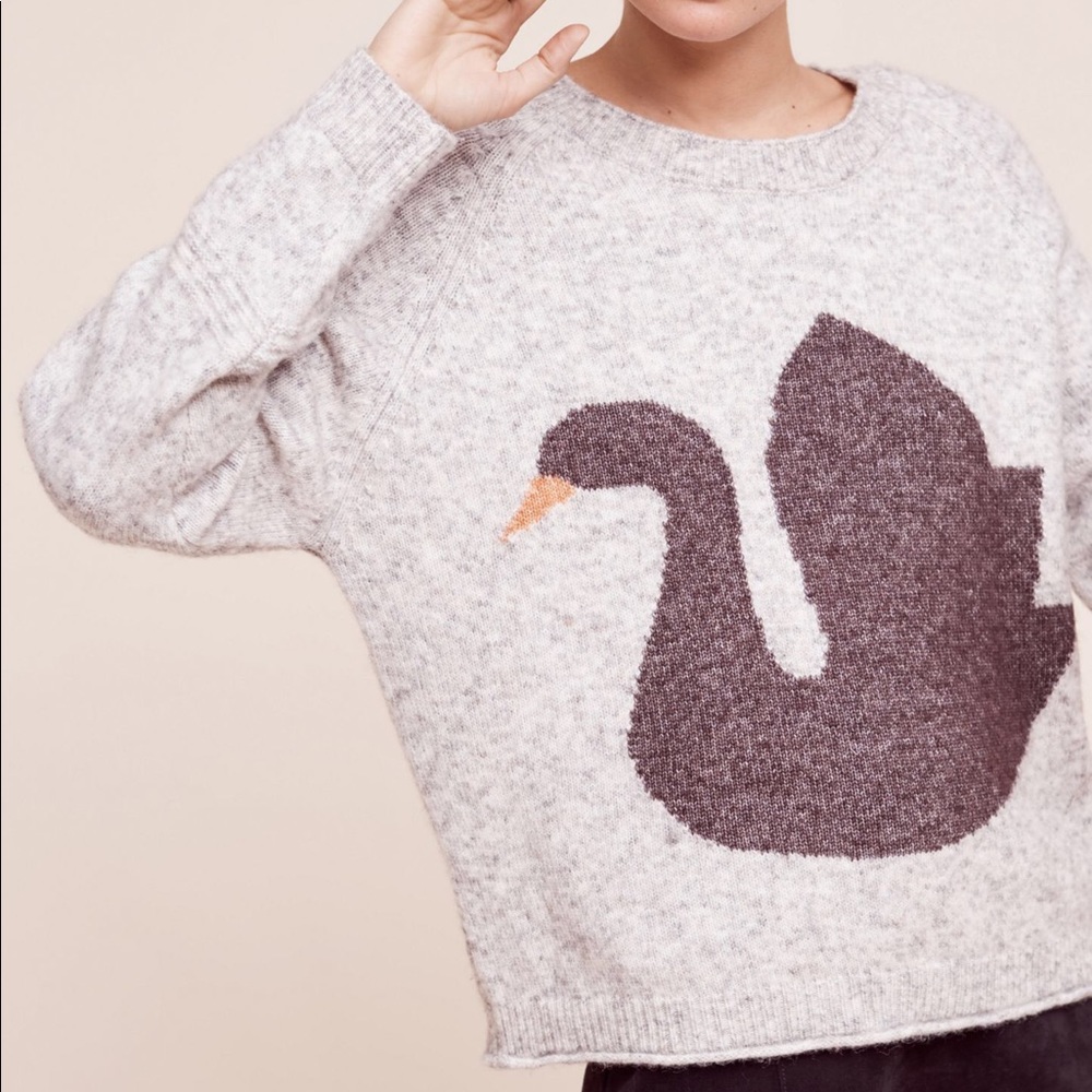 Anthropologie black swan sweater